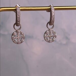 FAS 925 Silver & CZ drop earrings